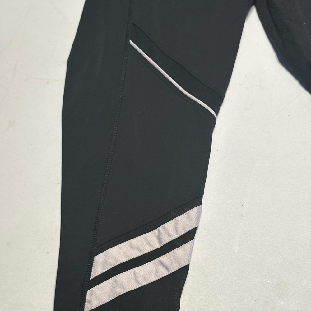 PINK Victoria's Secret Women’s Black Leggings with Stripes - Picture 3 of 13